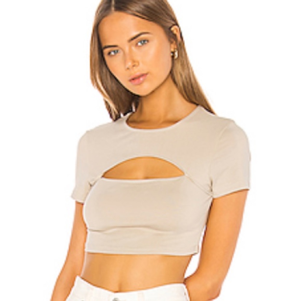 Tan Crop Top